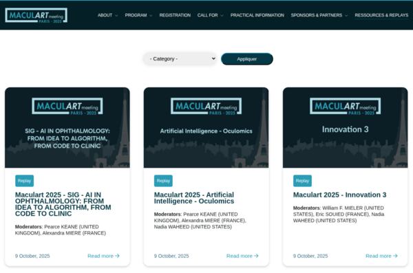 Congrès MaculArt 2025 en replay