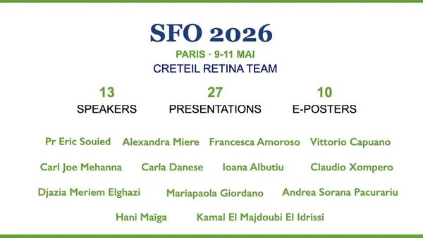 La Créteil Retina Team au congrès SFO